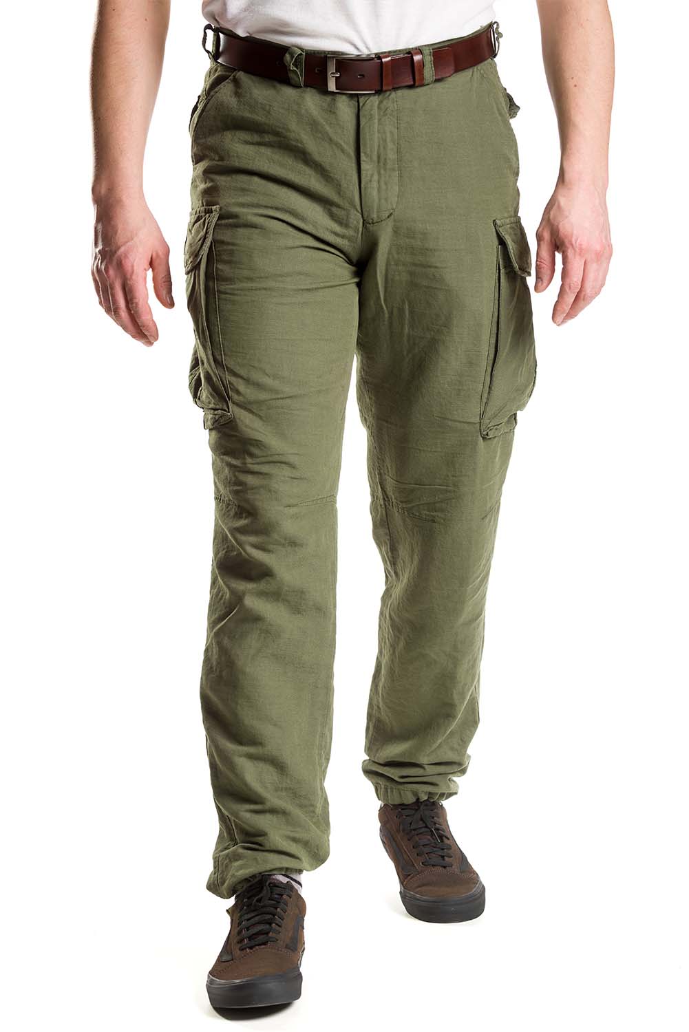 Klasyczne bojówki męskie Szczygieł, praktyczne kieszenie